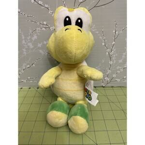Super Mario Nintendo Koopa Troopa Turtle 8" Plush 2019 Stuffed Animal Yellow